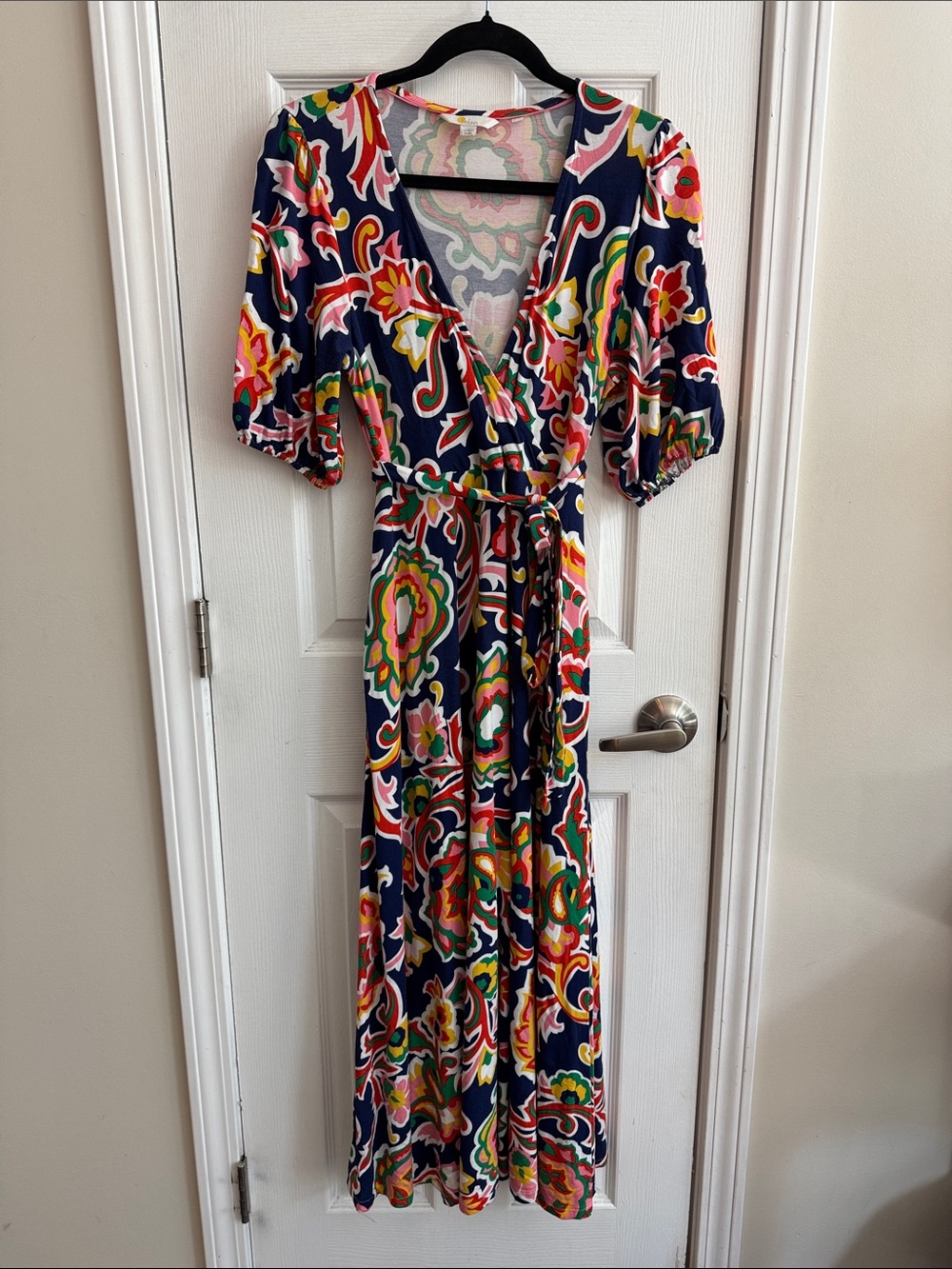 BODEN Floral Belted Maxi Dress w/ Pockets Size 8P